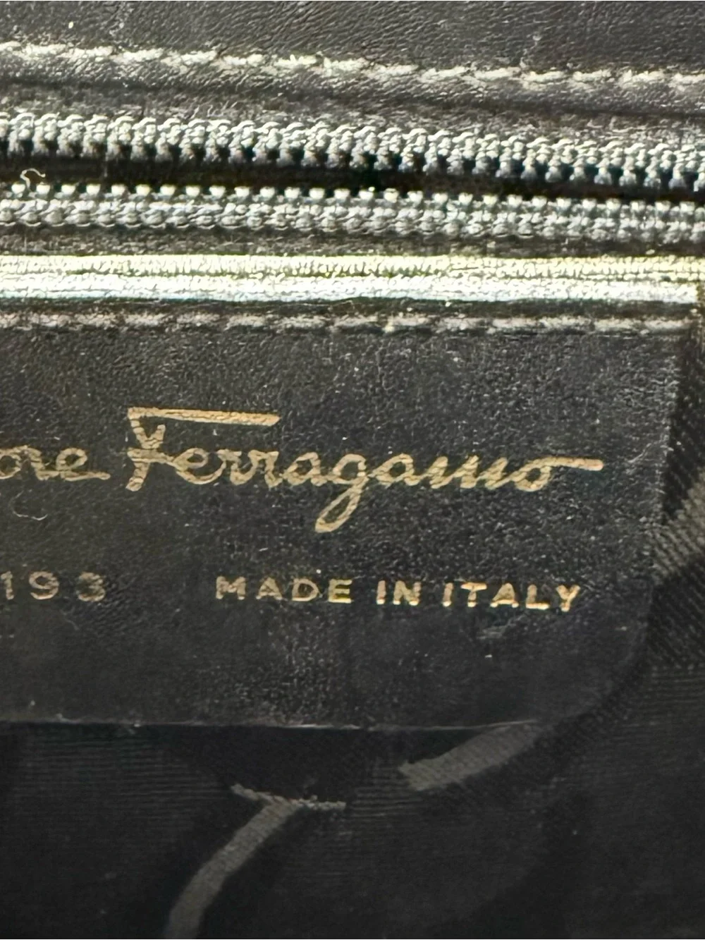 Vintage Ferragamo Black  Top-Handle Bag. Gently worn. Classic style/shape.